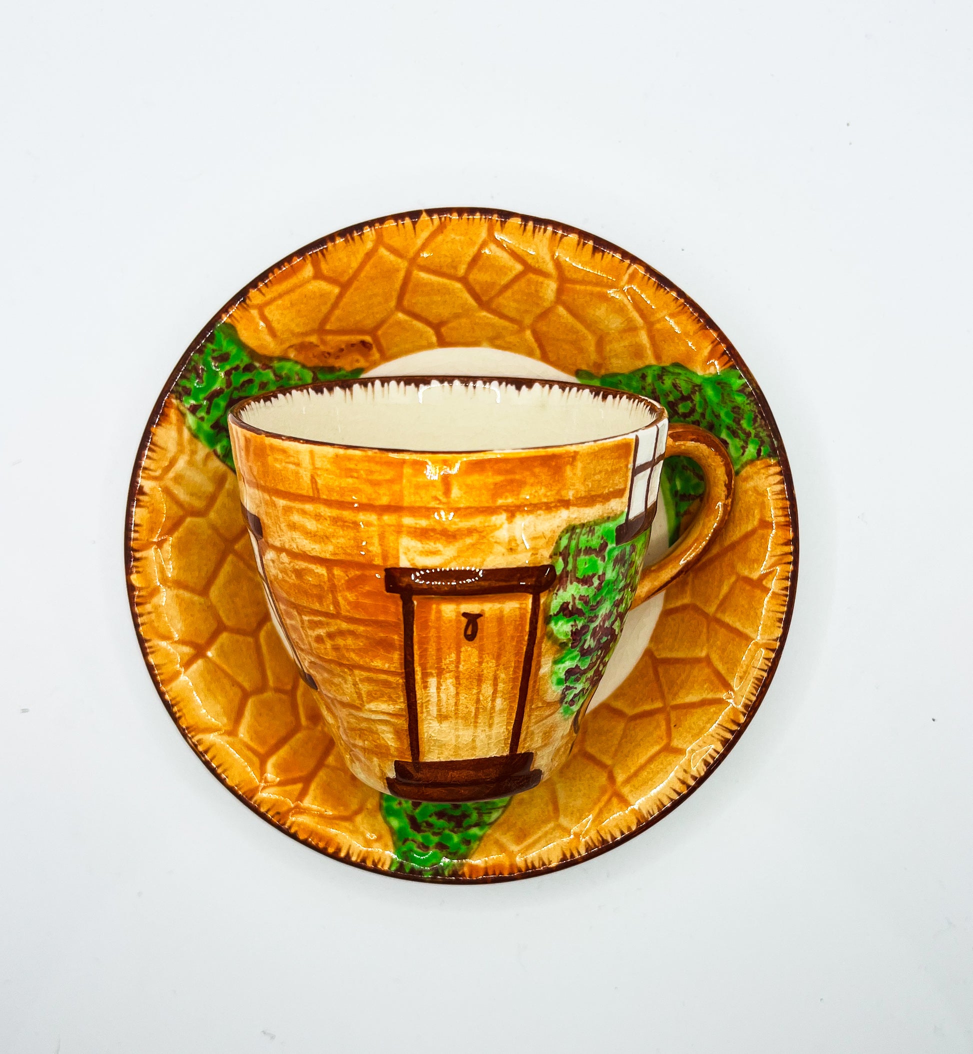 Vintage Teacup Set (1 Plate + 1 Cup): Serial Number 2536