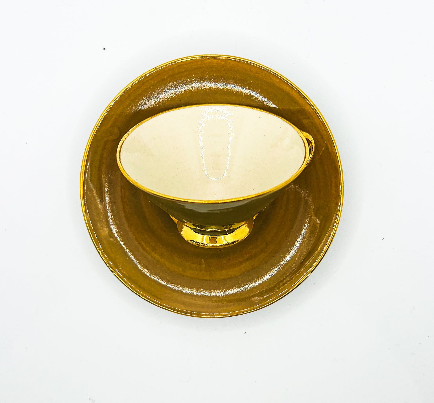 Vintage Teacup Set (1 Plate + 1 Cup): Serial Number 2522