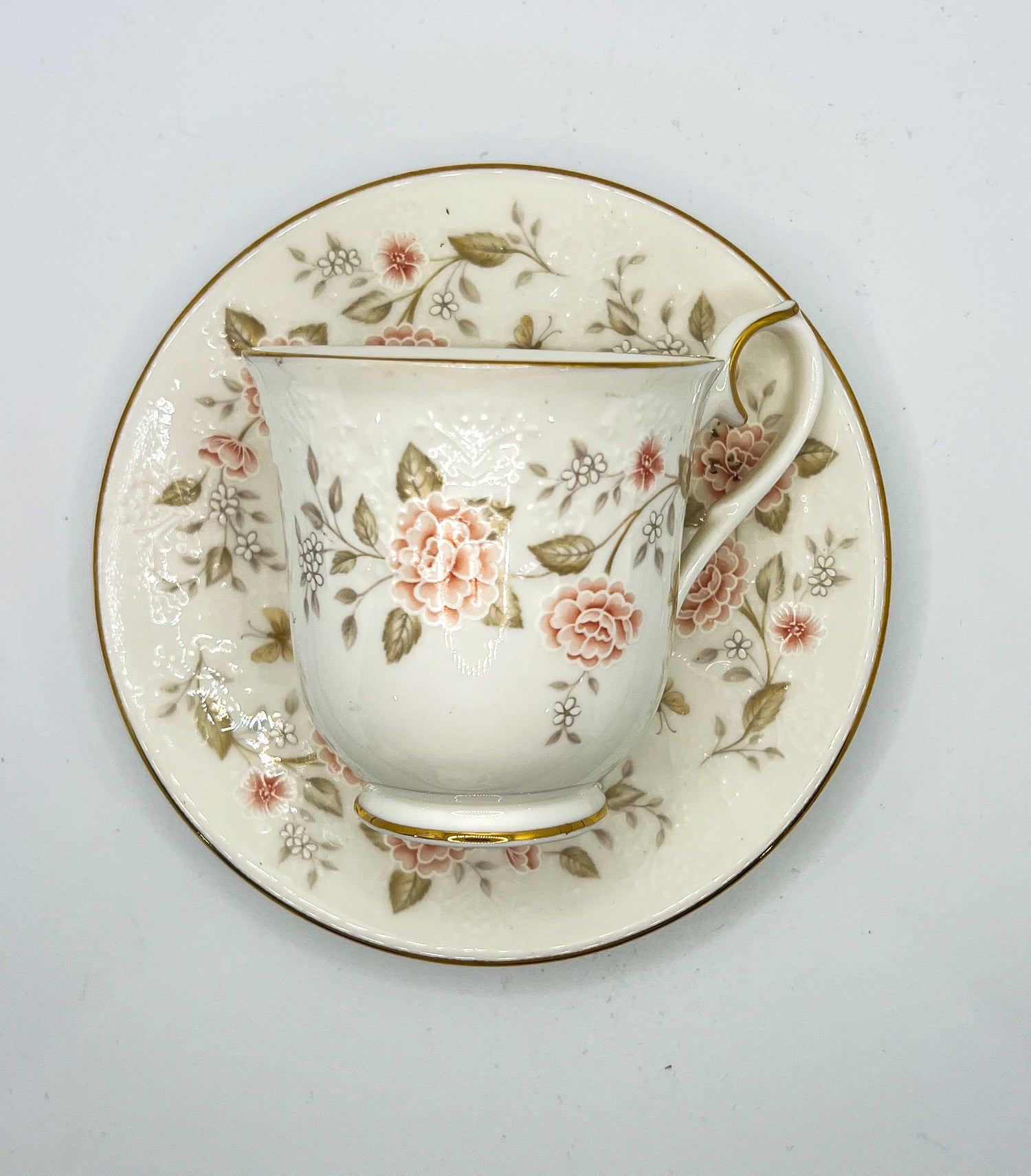 Vintage Teacup Set (1 Plate + 1 Cup): Serial Number 2515