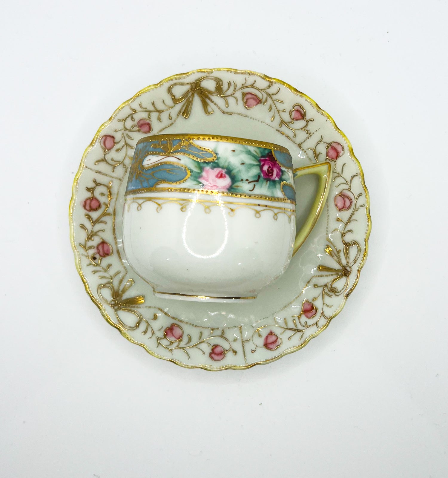 Vintage Teacup Set (1 Plate + 1 Cup): Serial Number 2509
