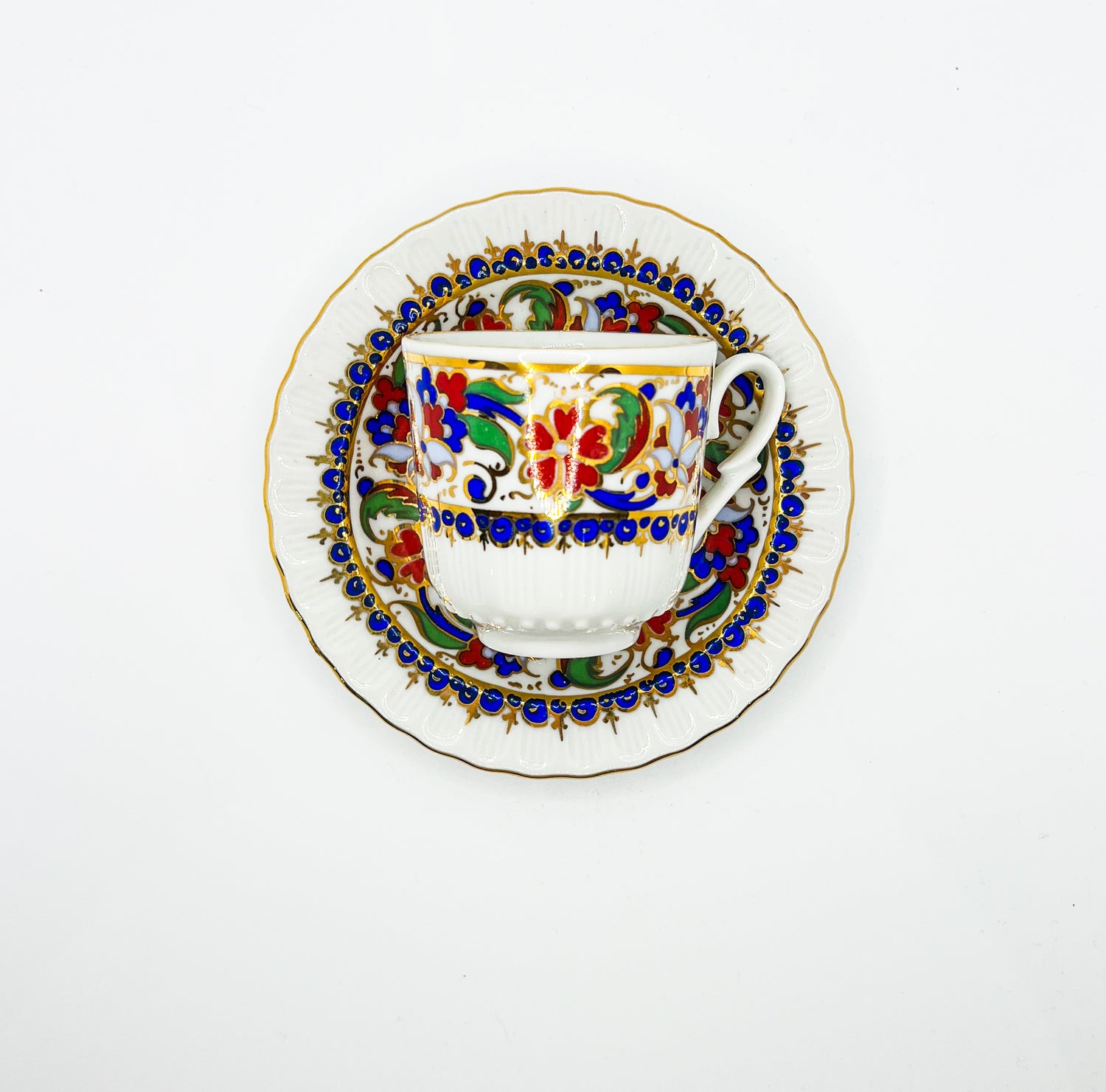 Vintage Teacup Set (1 Plate + 1 Cup): Serial Number 2503
