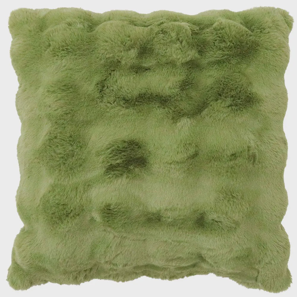 Cushion - Lux Faux Fur Olive