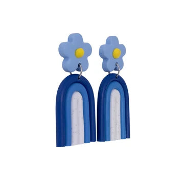 Blue Rainbow Earring