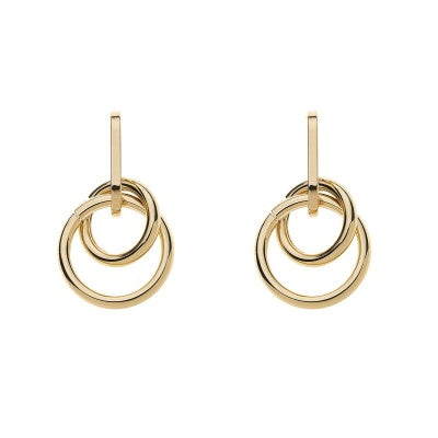 Round Gold Hoop Earrings