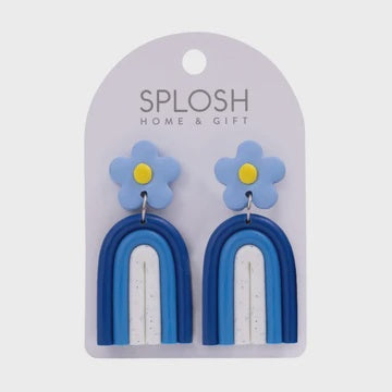 Blue Rainbow Earring
