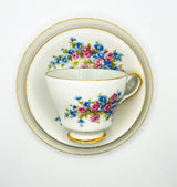 Vintage Teacup Trio (2 Plate + 1 Cup): Serial Number 25138