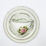 Vintage Teacup Trio (2 Plate + 1 Cup): Serial Number 2565