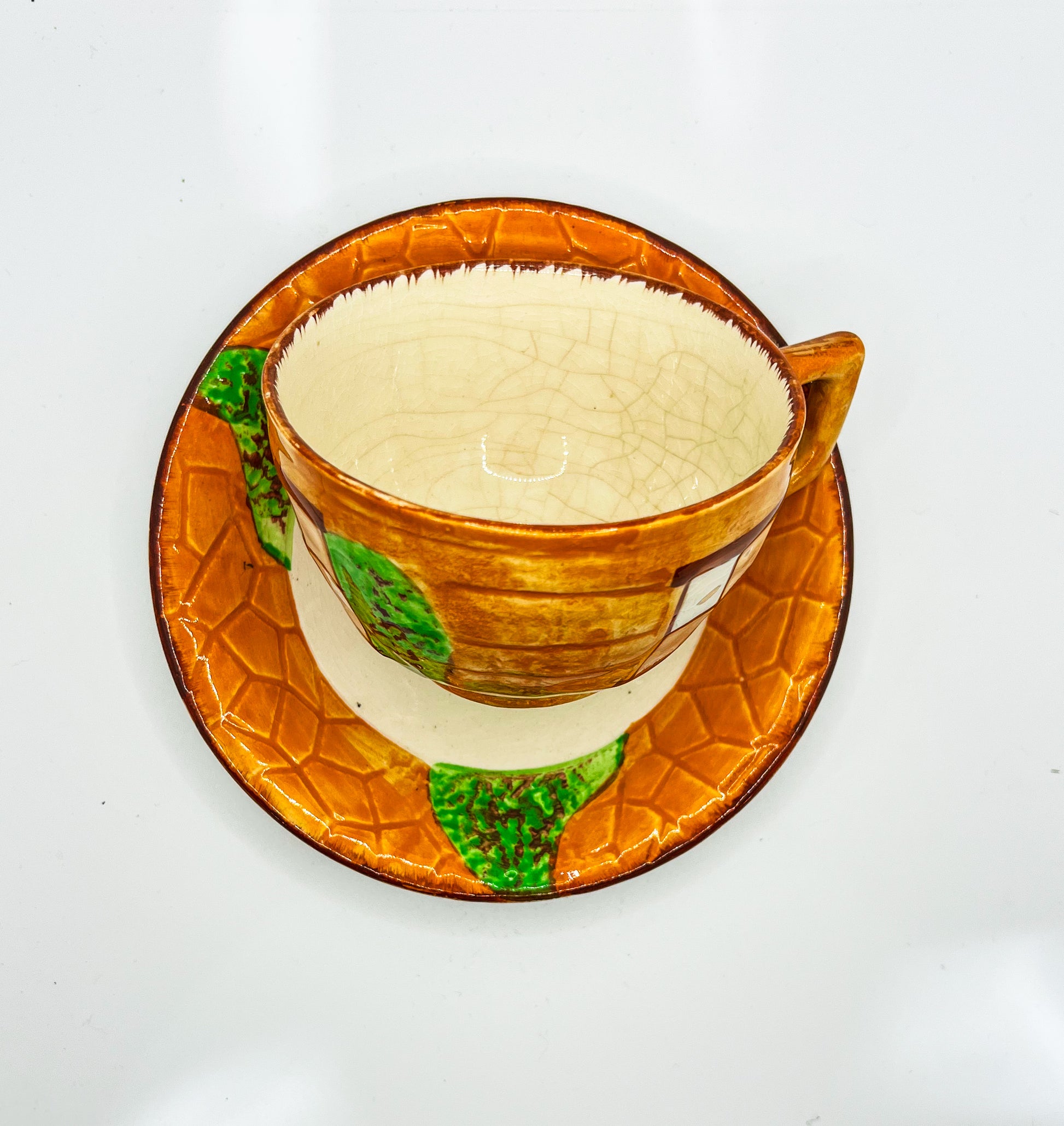 Vintage Teacup Set (1 Plate + 1 Cup): Serial Number 2535