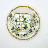Vintage Teacup Set (1 Plate + 1 Cup): Serial Number 2532