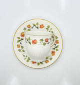 Vintage Teacup Set (1 Plate + 1 Cup): Serial Number 2527