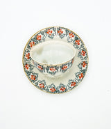 Vintage Teacup Set (1 Plate + 1 Cup): Serial Number 2521