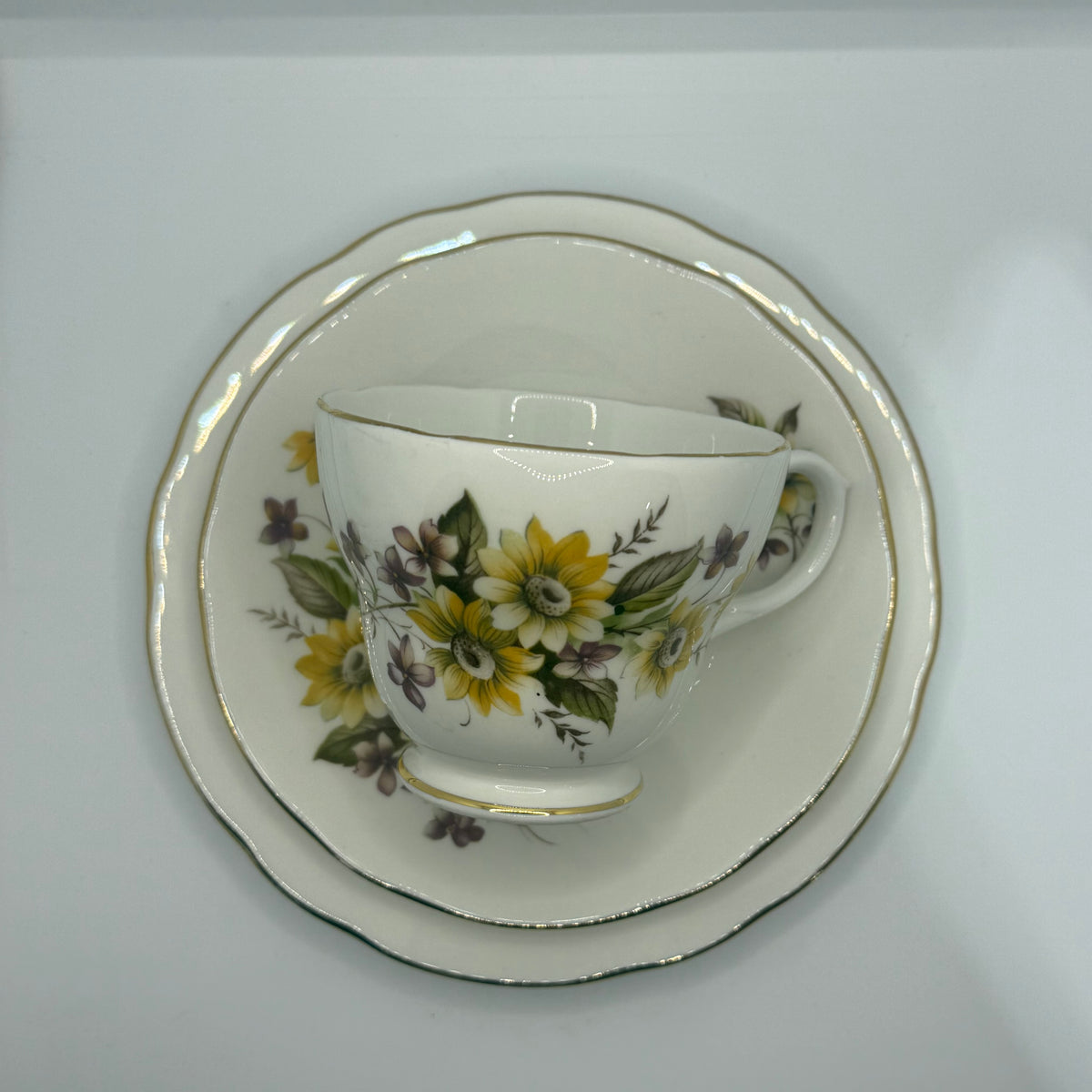 Vintage Teacup Trio (2 plate + 1 cup) Serial Number 25168