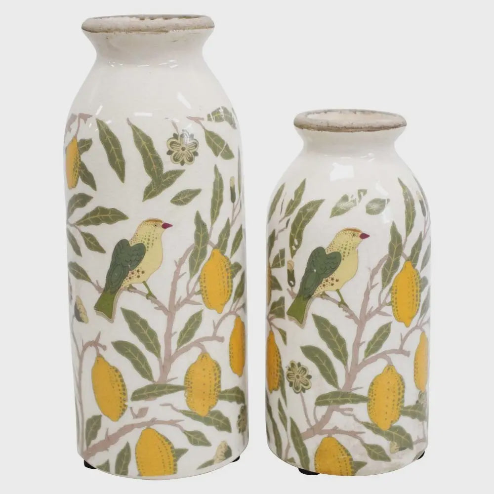 Bud Vase Vintage Lemon
