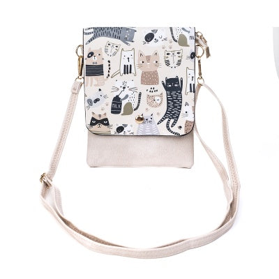 Beige Cat Flag Bag BCT561