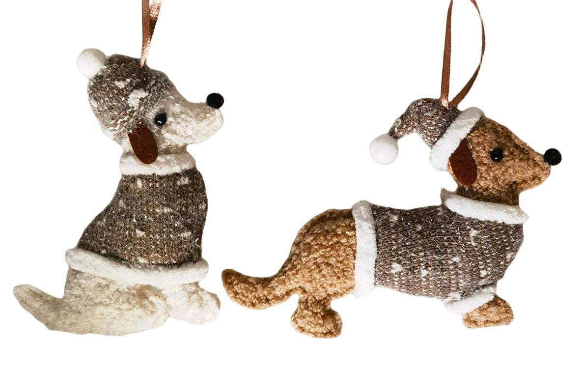 Boucle Wonderland Dogs hanging decoration
